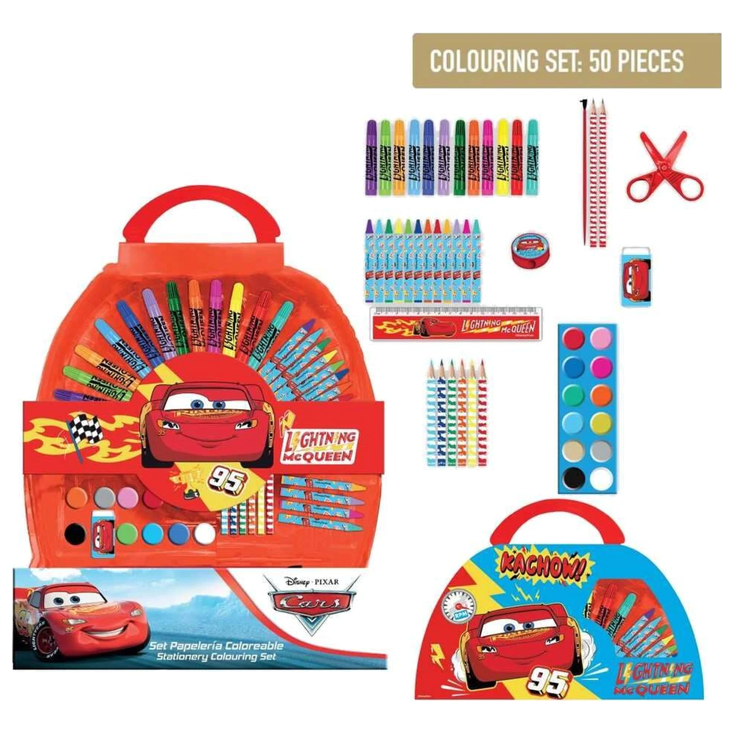 Disney Cars Pixar zestaw artykułów papierniczych 50 szt. zdjęcie produktu