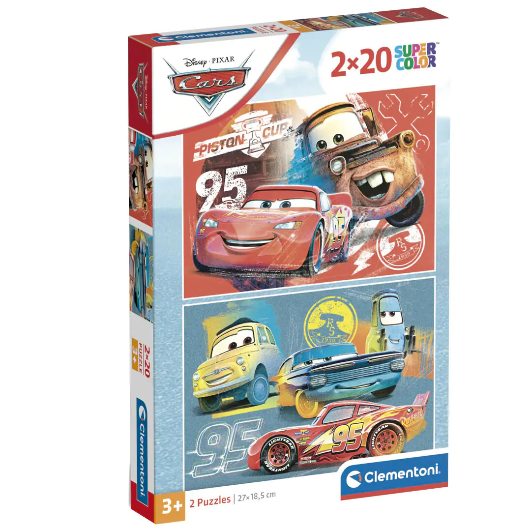 Puzzle Disney Cars 2x20 elementów zdjęcie produktu