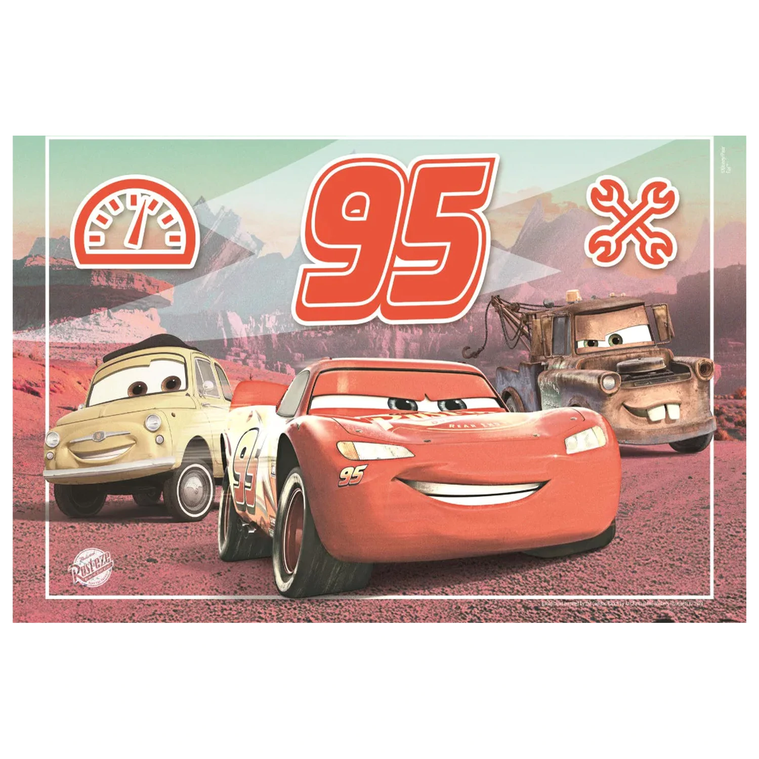 Disney Cars Racing Team 60-częściowe puzzle zdjęcie produktu