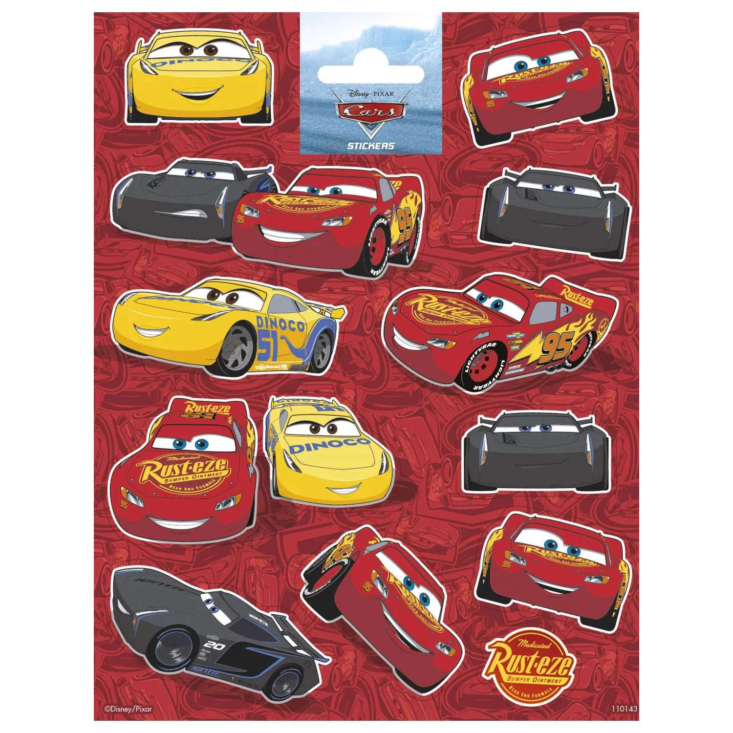 Disney Cars Czerwona naklejka zdjęcie produktu