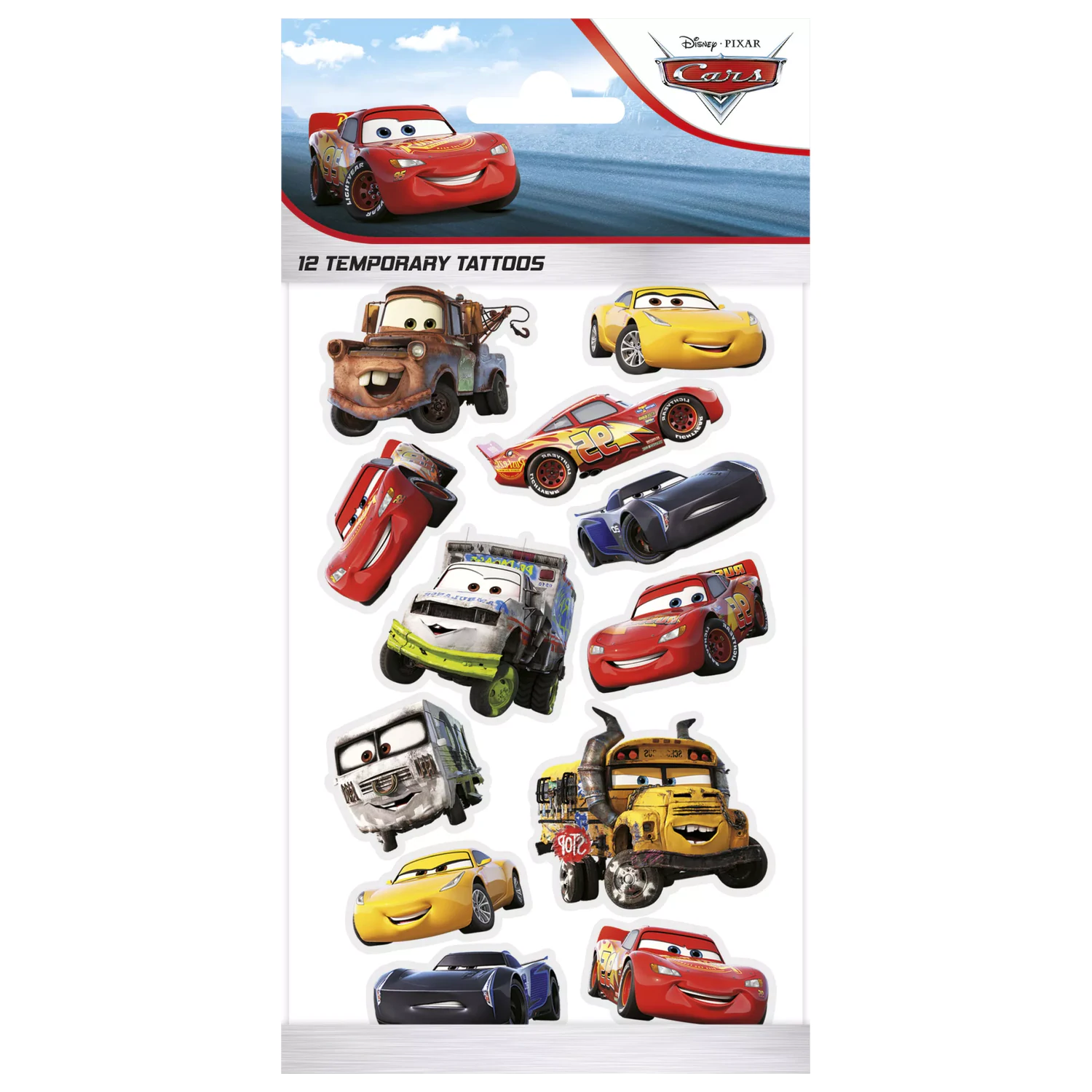 Disney Cars Smile Tattoo 12 szt. zdjęcie produktu