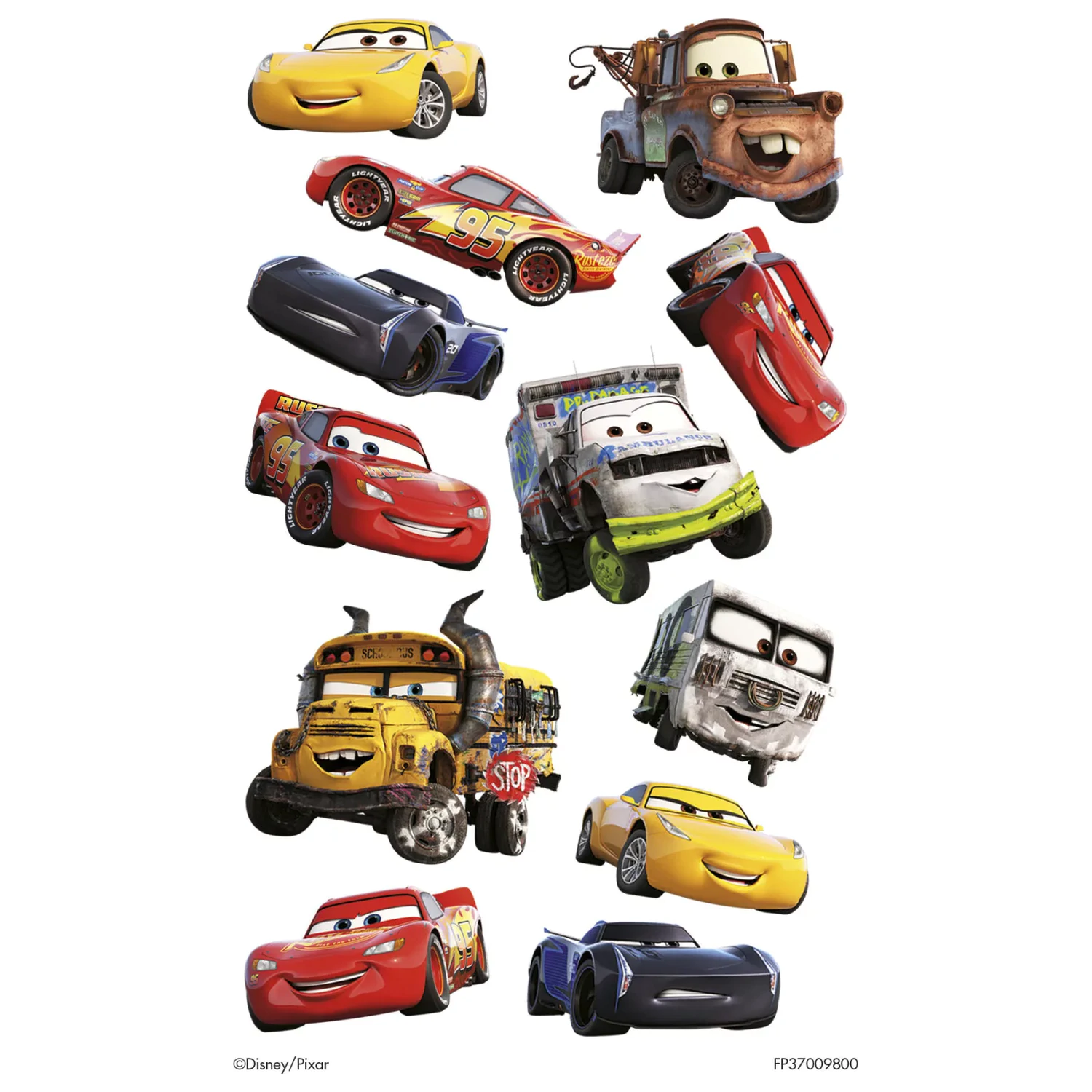 Disney Cars Smile Tattoo 12 szt. zdjęcie produktu