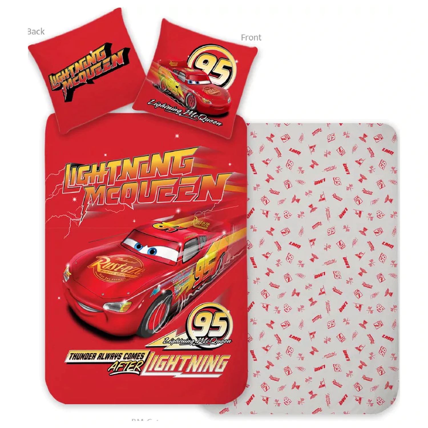 Disney Cars Thunder poszewka na kołdrę na łóżko dla maluchów zdjęcie produktu