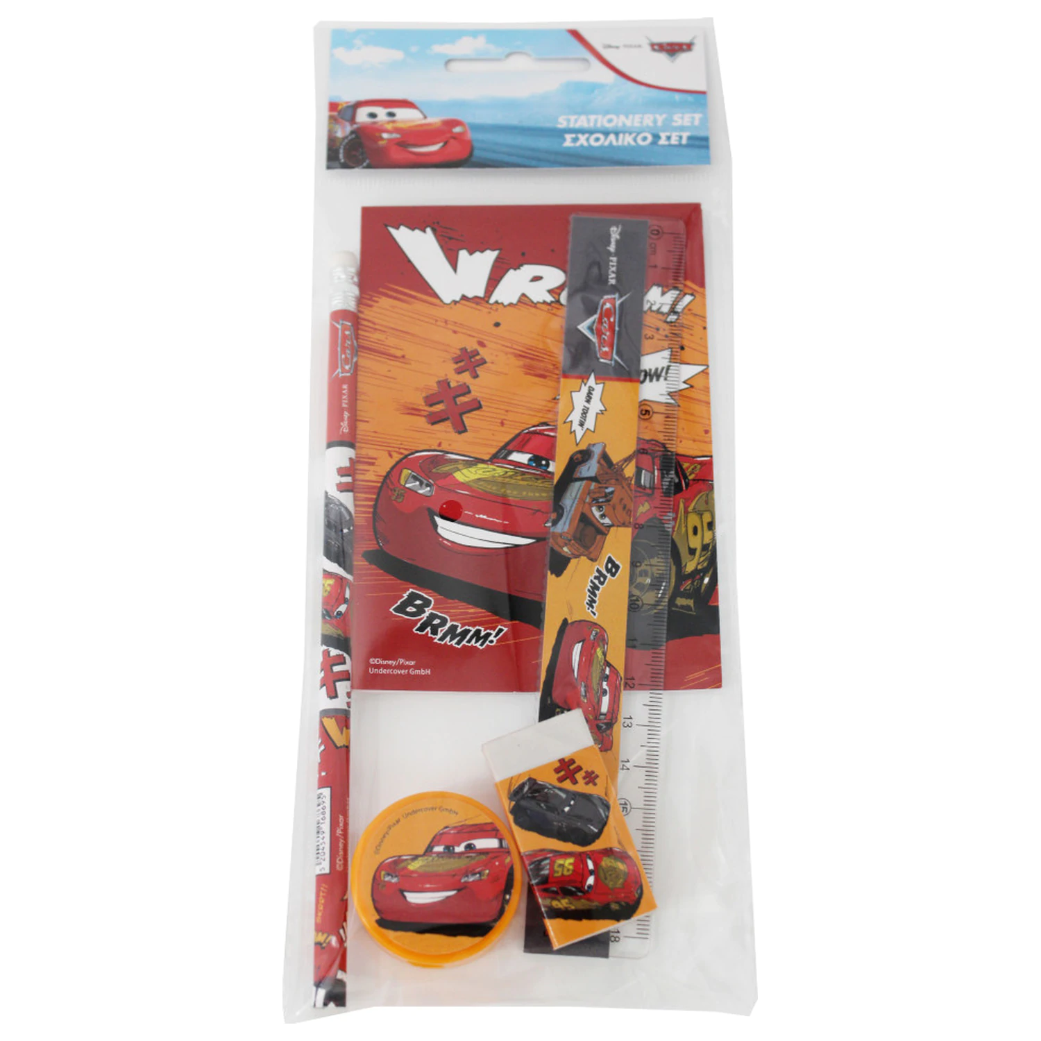 Disney Cars Vroom Zestaw artykułów piśmienniczych 5 sztuk zdjęcie produktu