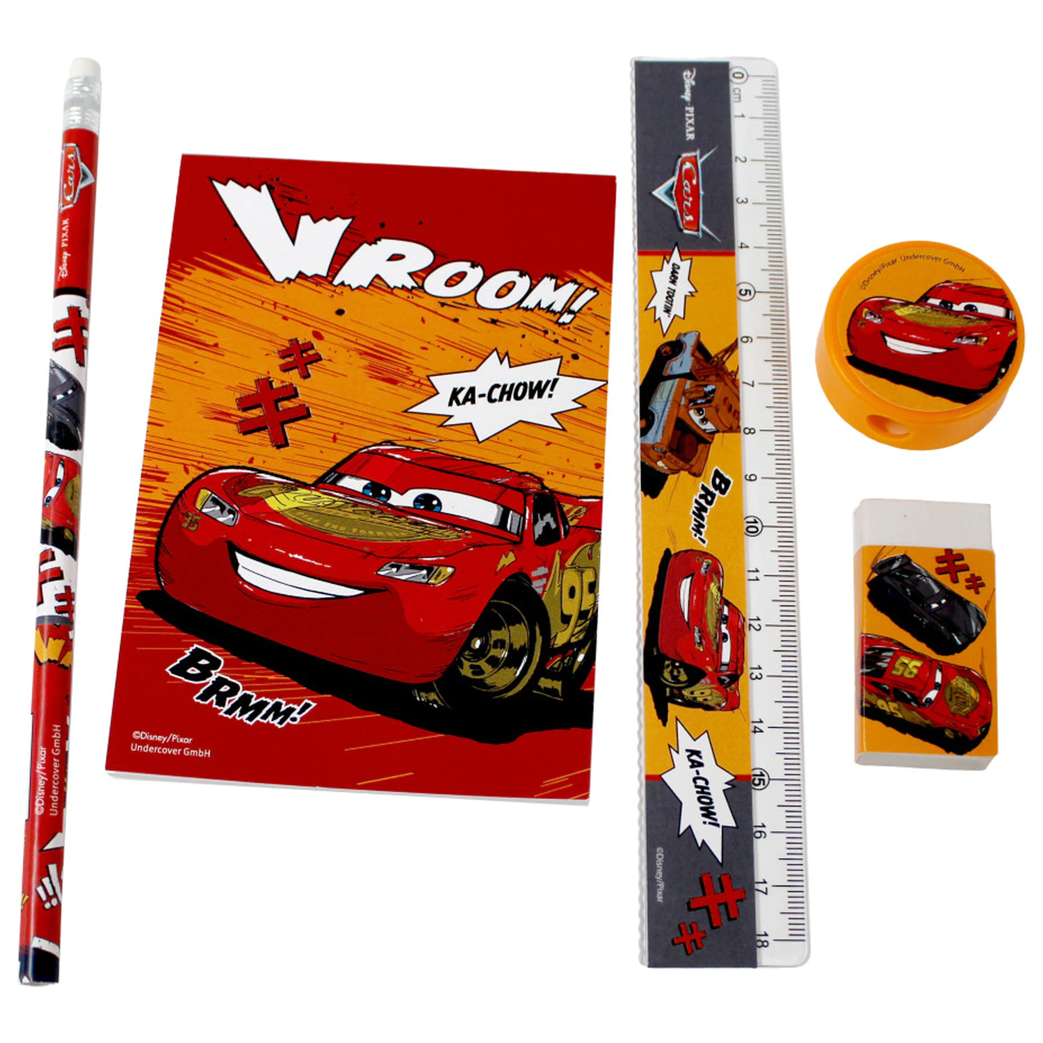 Disney Cars Vroom Zestaw artykułów piśmienniczych 5 sztuk zdjęcie produktu