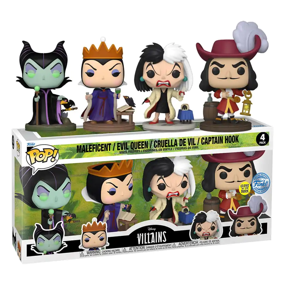 Disney Villains Funko POP! Movies Figurka winylowa 4-Pack Villains (GW)(EMEA) 9 cm zdjęcie produktu