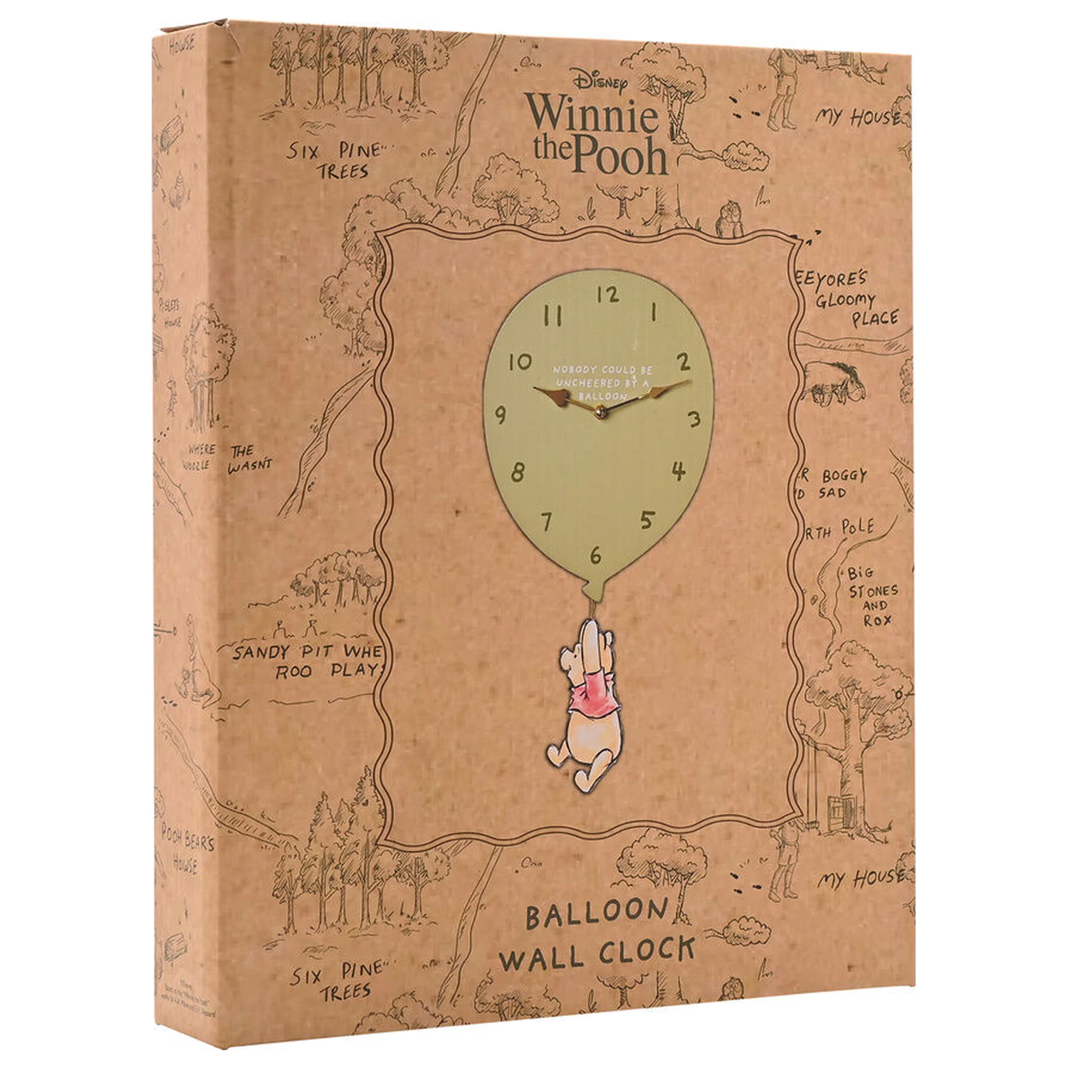 Disney Winnie The Pooh Balonowy zegar ścienny zdjęcie produktu