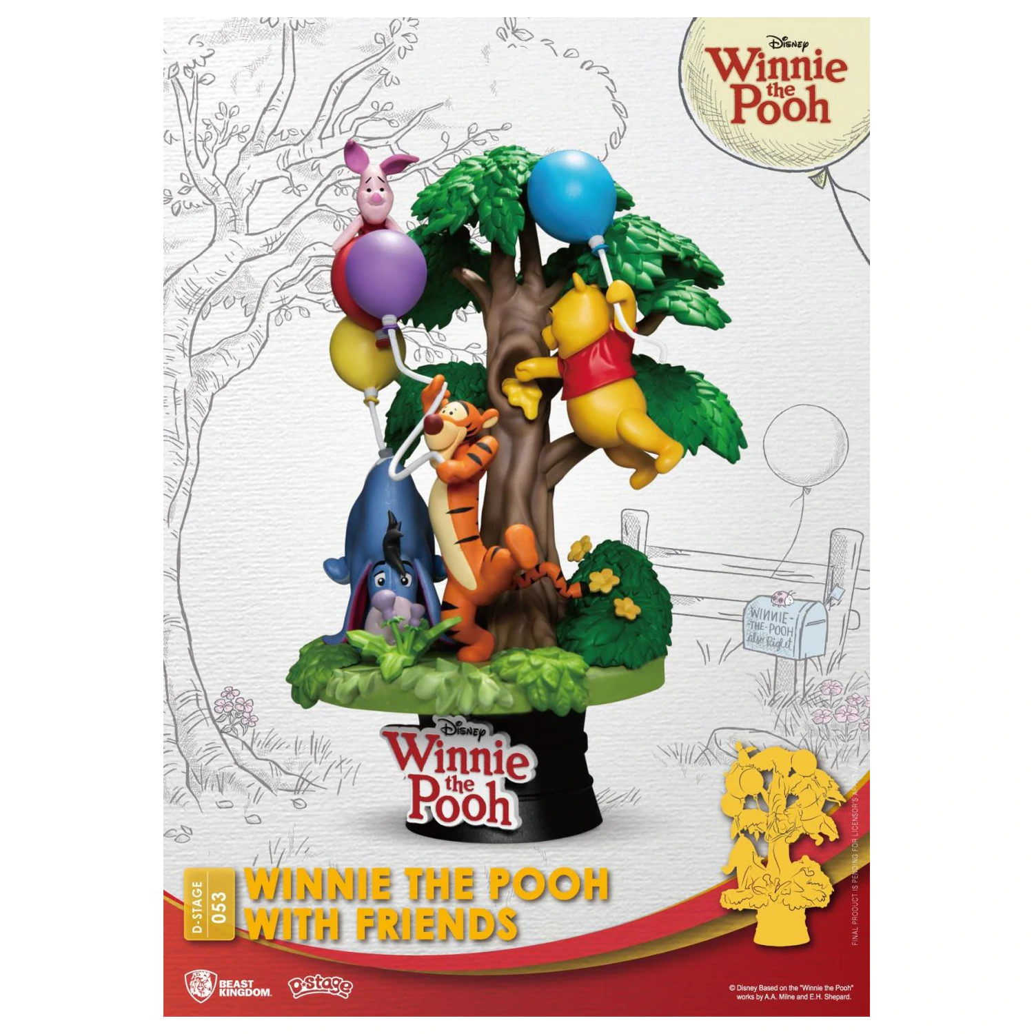 DISNEY Kubuś i Przyjaciele Diorama D-Stage 15 cm zdjęcie produktu