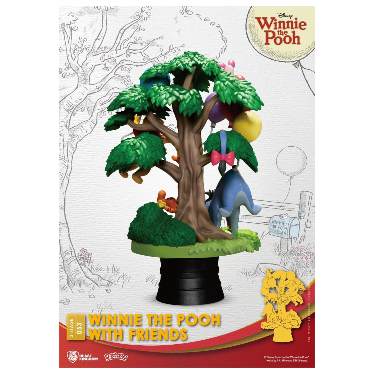 DISNEY Kubuś i Przyjaciele Diorama D-Stage 15 cm zdjęcie produktu