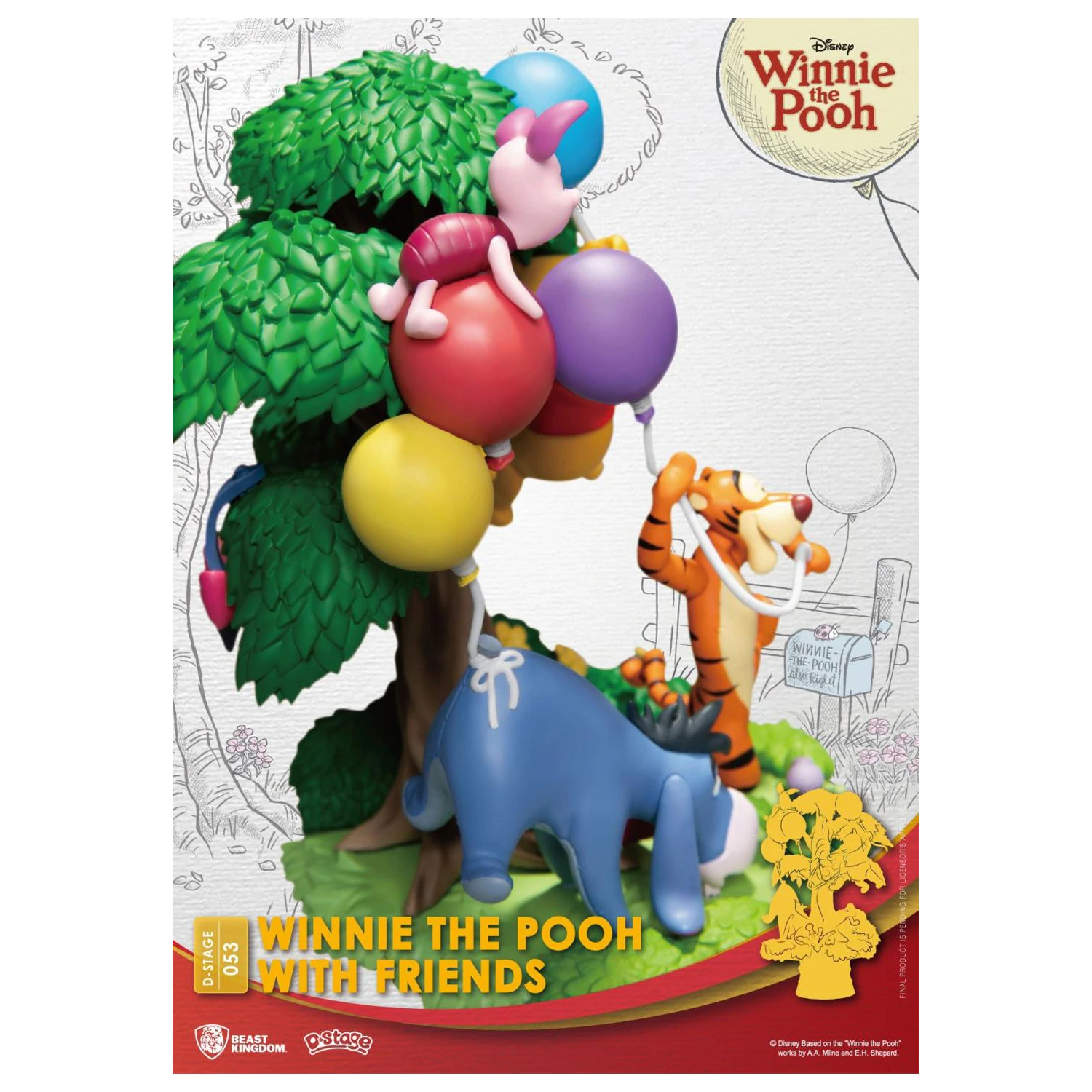 DISNEY Kubuś i Przyjaciele Diorama D-Stage 15 cm zdjęcie produktu