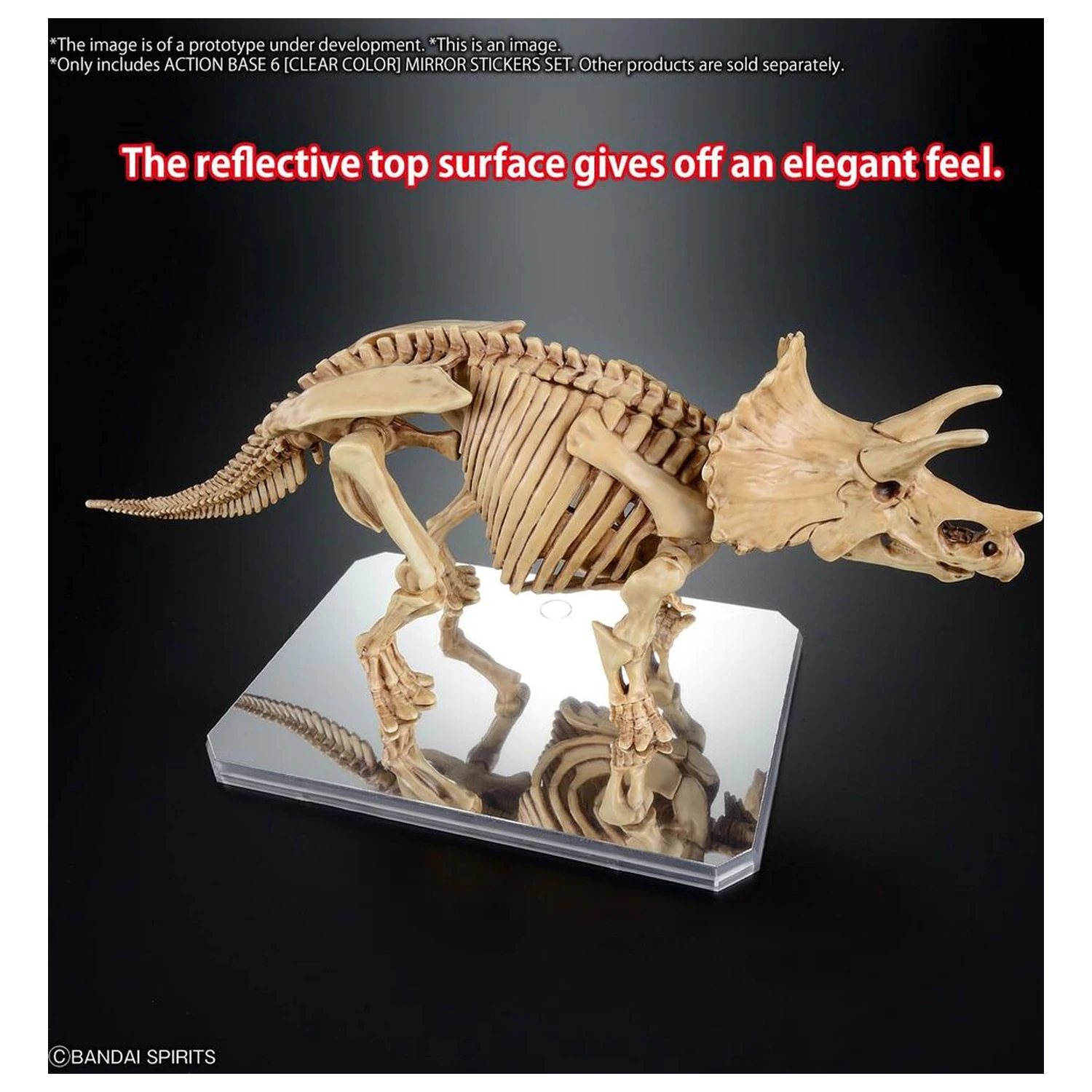 Stojak ekspozycyjny Action Base 6 przezroczysty z naklejkami lustrzanymi zdjęcie produktu