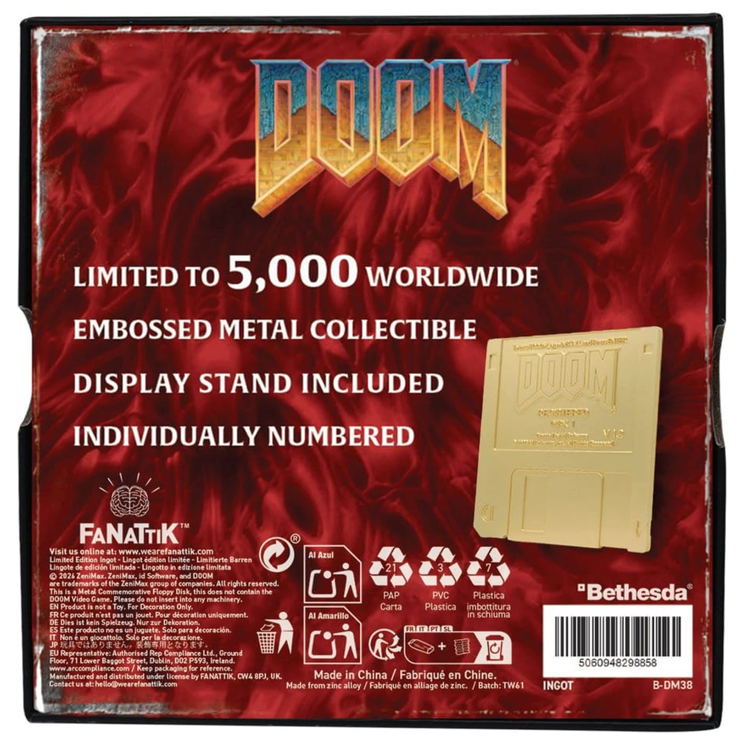 Doom Replik Dysk Floppy Pozłacany Edycja Limitowana zdjęcie produktu