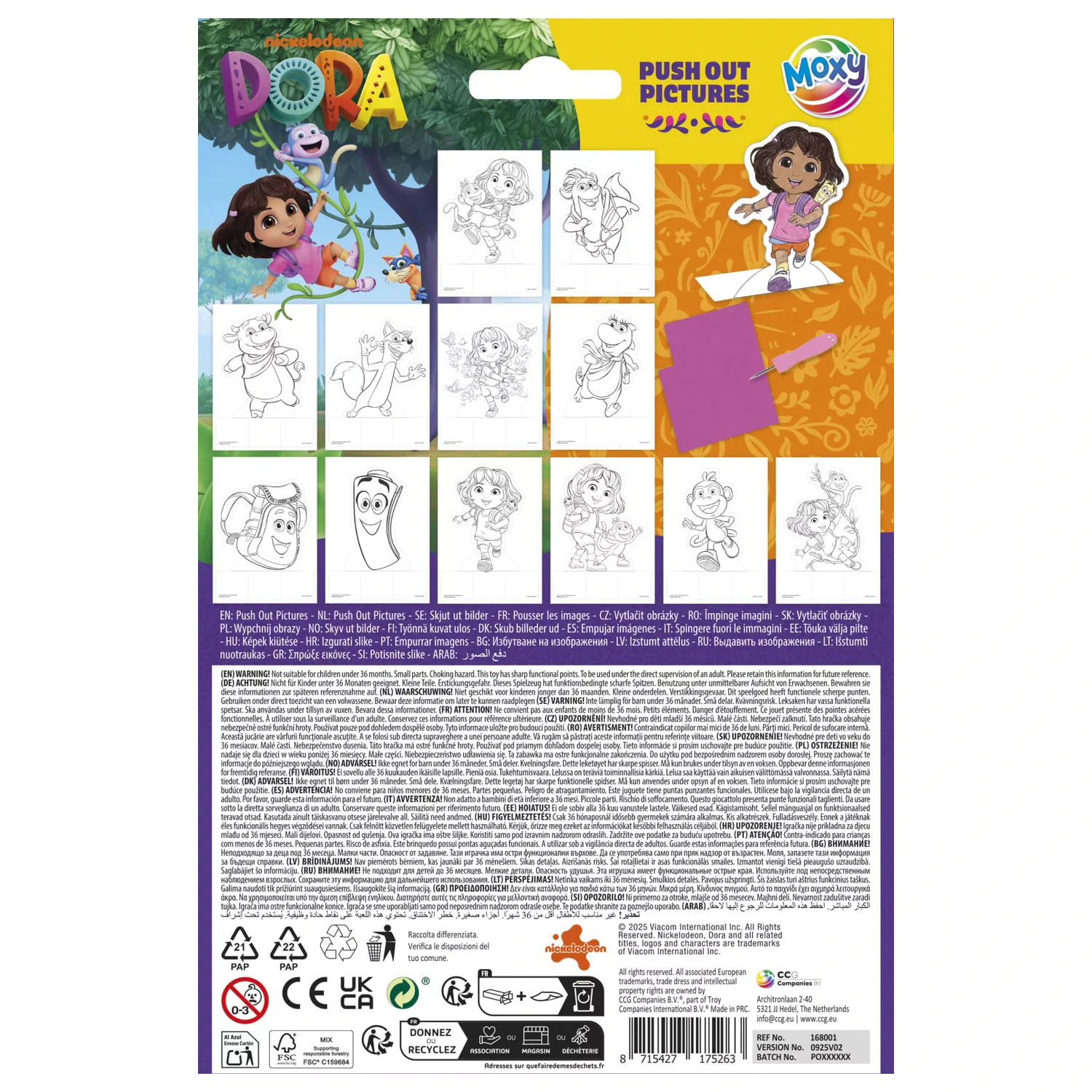 Dora the Explorer Happy push out kreatywny zestaw zdjęcie produktu