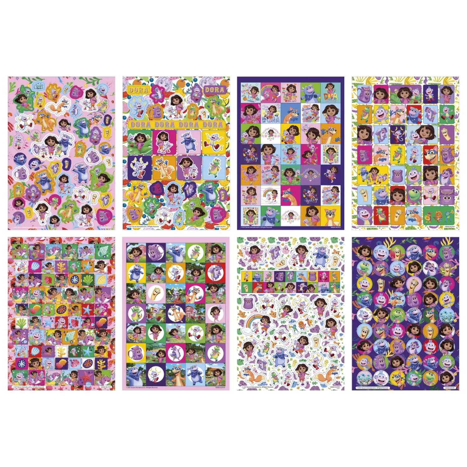 Dora the Explorer Słodkie naklejki Pack 8 arkuszy zdjęcie produktu