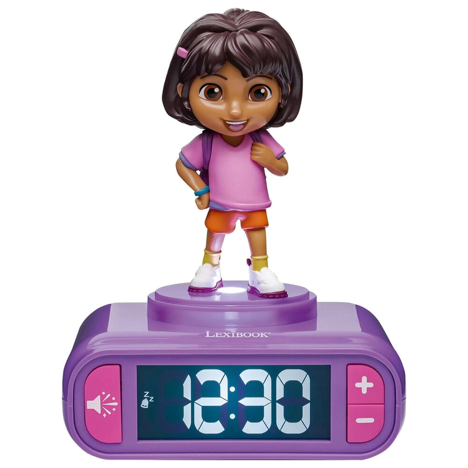 Budzik Dora the Explorer z lampką nocną zdjęcie produktu