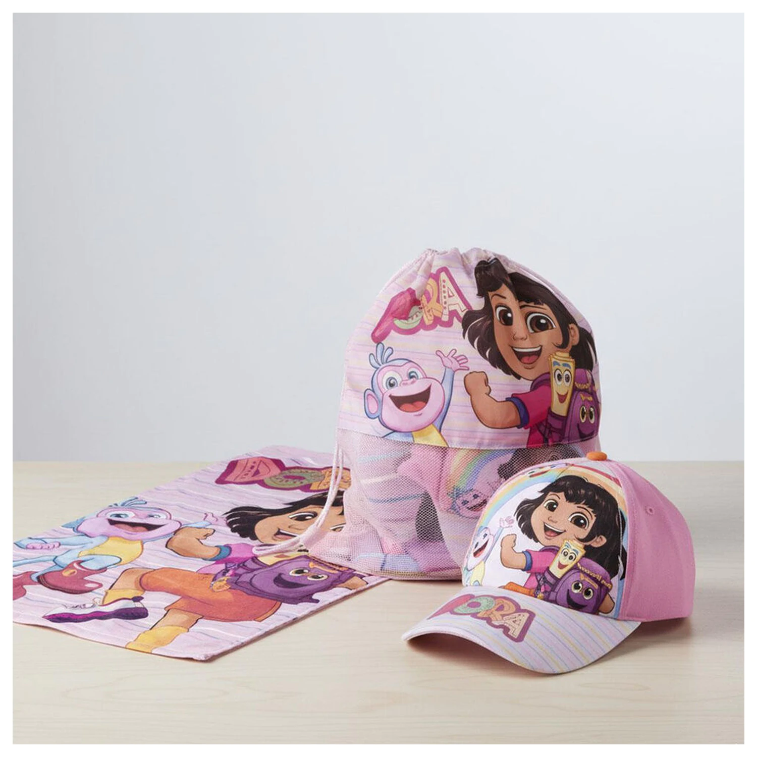 Dora the Explorer ręcznik + torba + czapka zestaw zdjęcie produktu