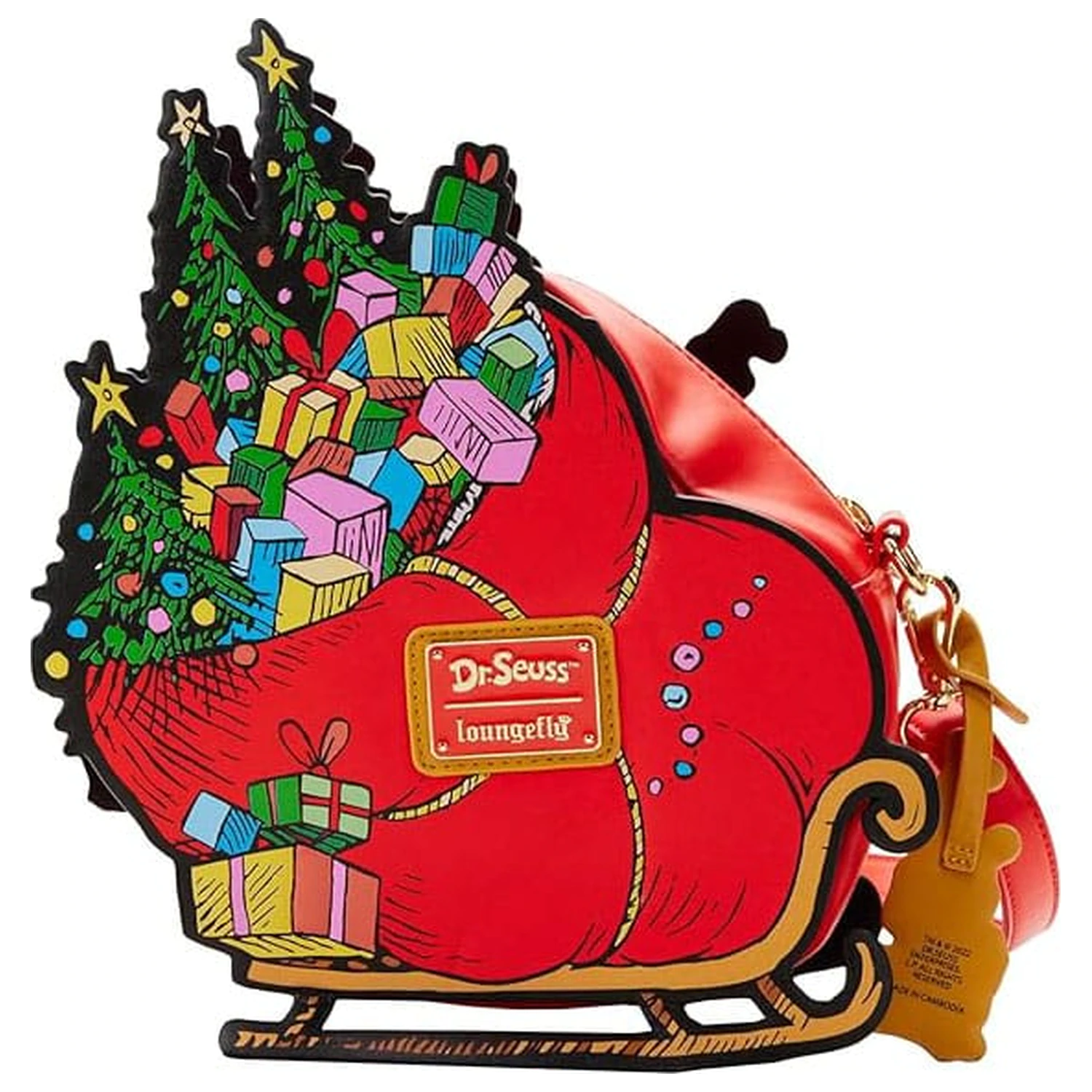 Dr Seuss by Loungefly Torba crossbody Grinch Sleigh zdjęcie produktu