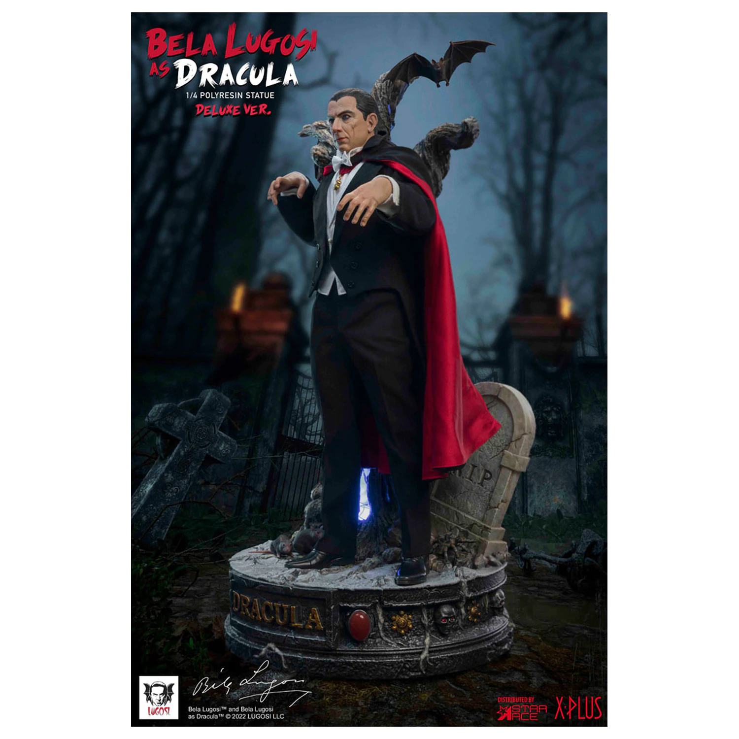 Dracula (1931) Superb Scale Statua 1/4 Bela Lugosi jako Dracula Deluxe Version 60 cm zdjęcie produktu