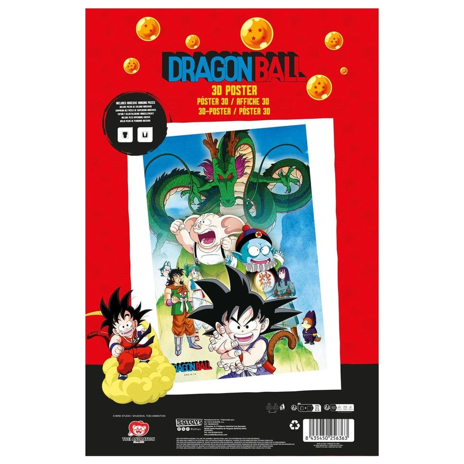 Dragon Ball plakat 3D Shenron & Heroes 38 x 58 cm zdjęcie produktu