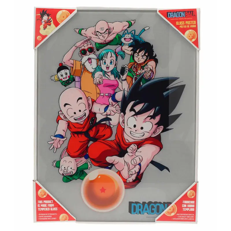 Szklany poster z postaciami Dragon Ball zdjęcie produktu