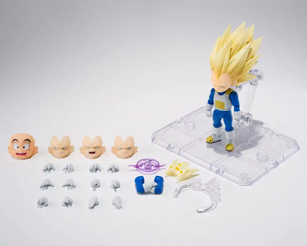 Dragon Ball S.H.Figuarts Figurka Akcji Super Saiyan Level 3 Vegeta (mini) Daima 8 cm zdjęcie produktu