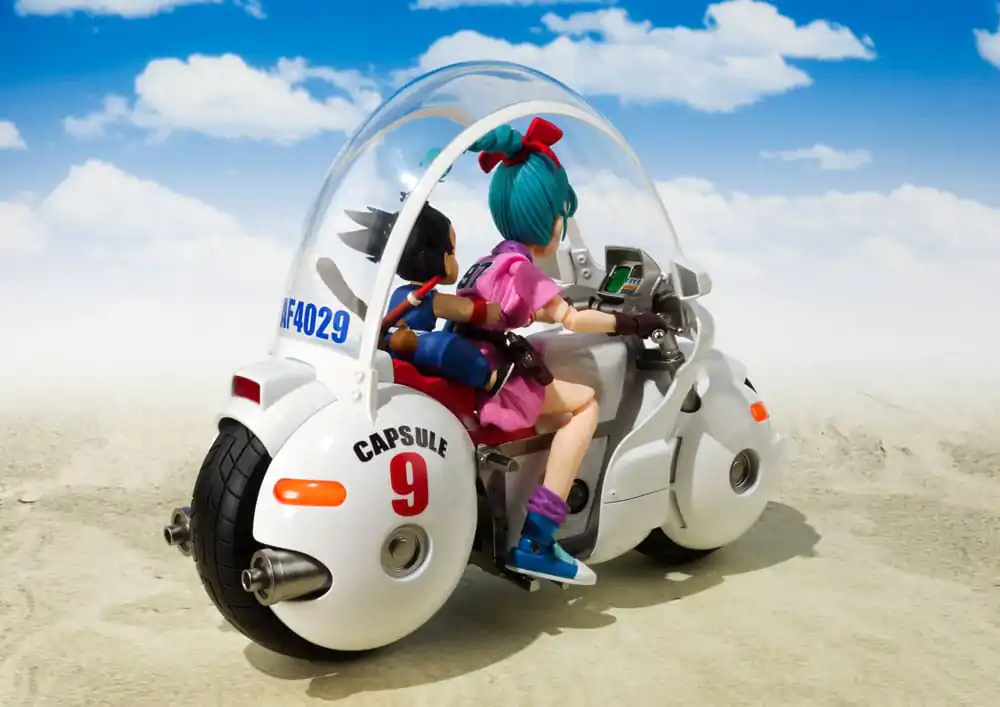 Dragon Ball S.H. Figuarts Vehicle z figurką Motocykl Bulmy Hoipoi Capsule No. 9 17 cm zdjęcie produktu