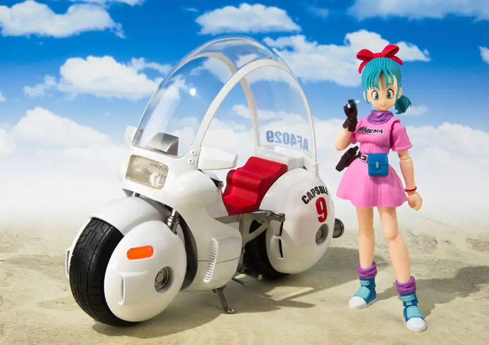 Dragon Ball S.H. Figuarts Vehicle z figurką Motocykl Bulmy Hoipoi Capsule No. 9 17 cm zdjęcie produktu