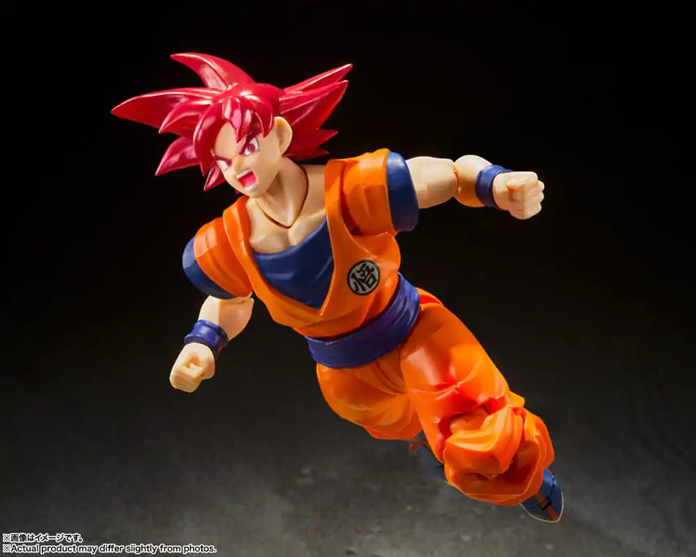 Dragon Ball Super S.H. Figuarts Figurka Akcji Super Saiyan God Son Goku Saiyan God Instilled with the light of Reighteous Hearts 14 cm zdjęcie produktu