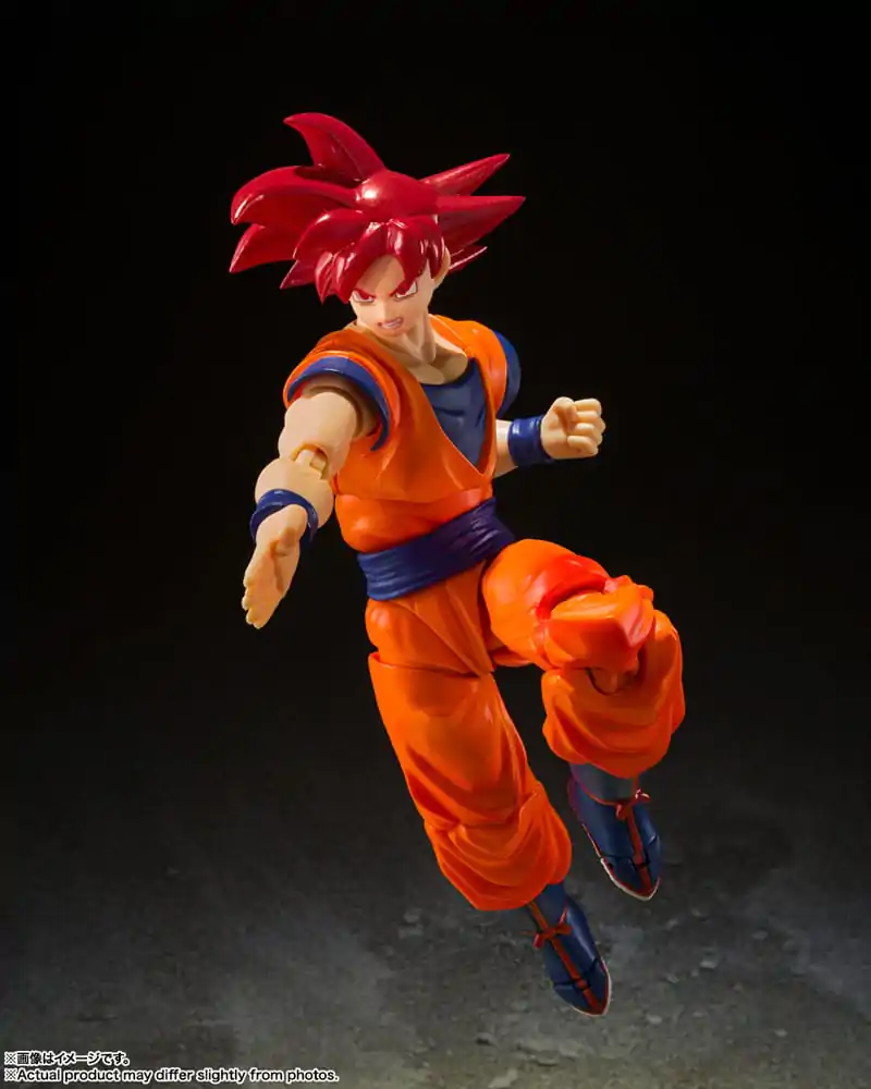 Dragon Ball Super S.H. Figuarts Figurka Akcji Super Saiyan God Son Goku Saiyan God Instilled with the light of Reighteous Hearts 14 cm zdjęcie produktu
