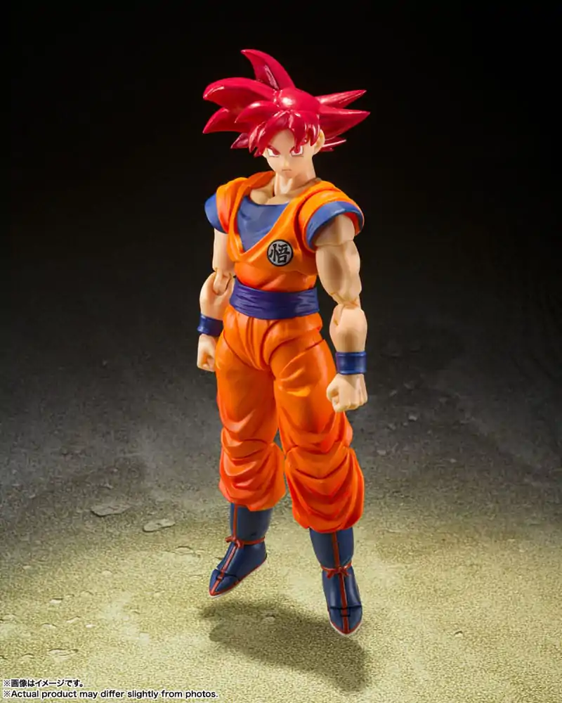 Dragon Ball Super S.H. Figuarts Figurka Akcji Super Saiyan God Son Goku Saiyan God Instilled with the light of Reighteous Hearts 14 cm zdjęcie produktu