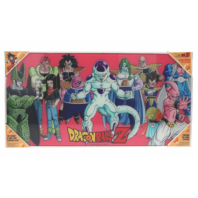 Szklany plakat z złoczyńcami z Dragon Ball zdjęcie produktu