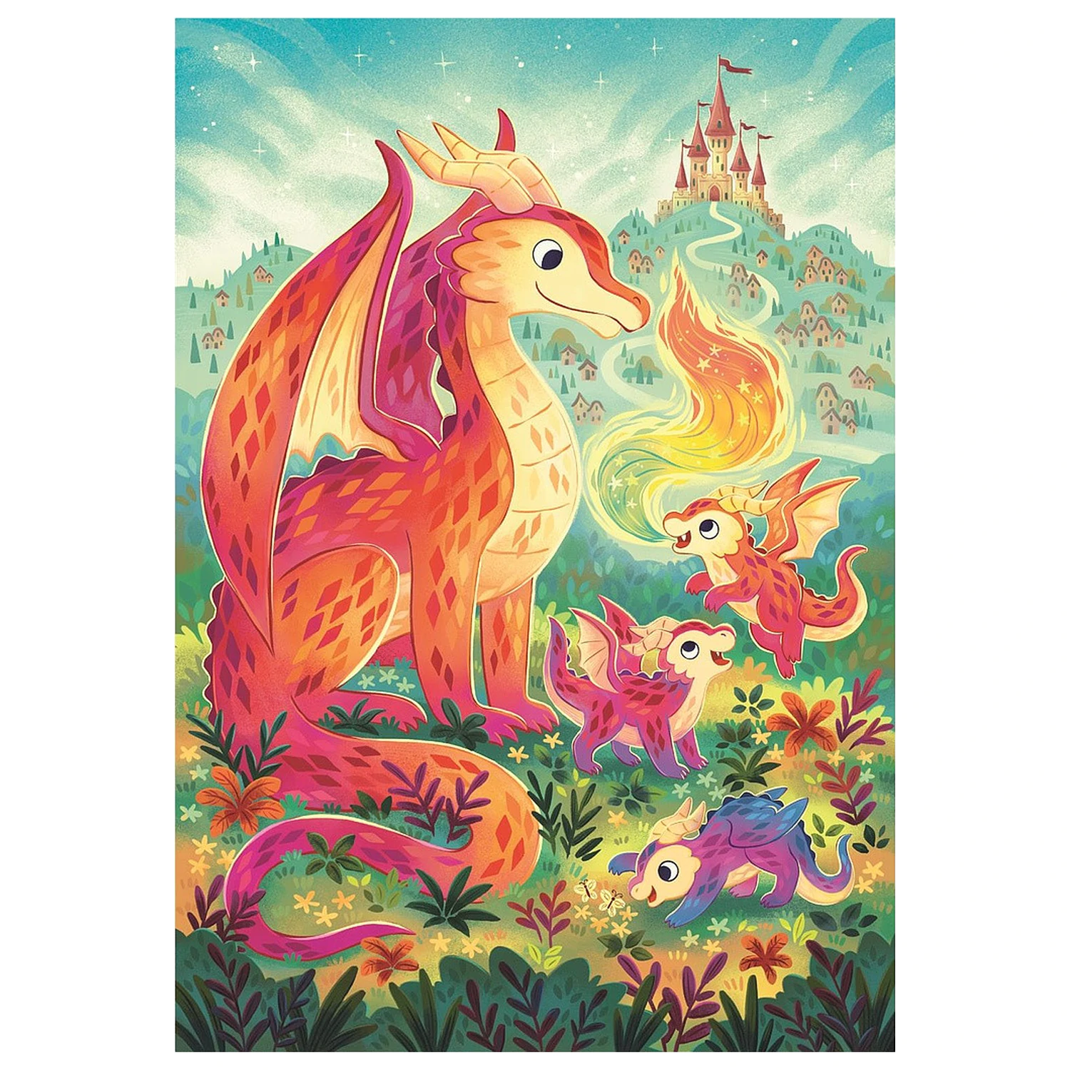 Dragon Family 60-elementowe puzzle Clementoni zdjęcie produktu