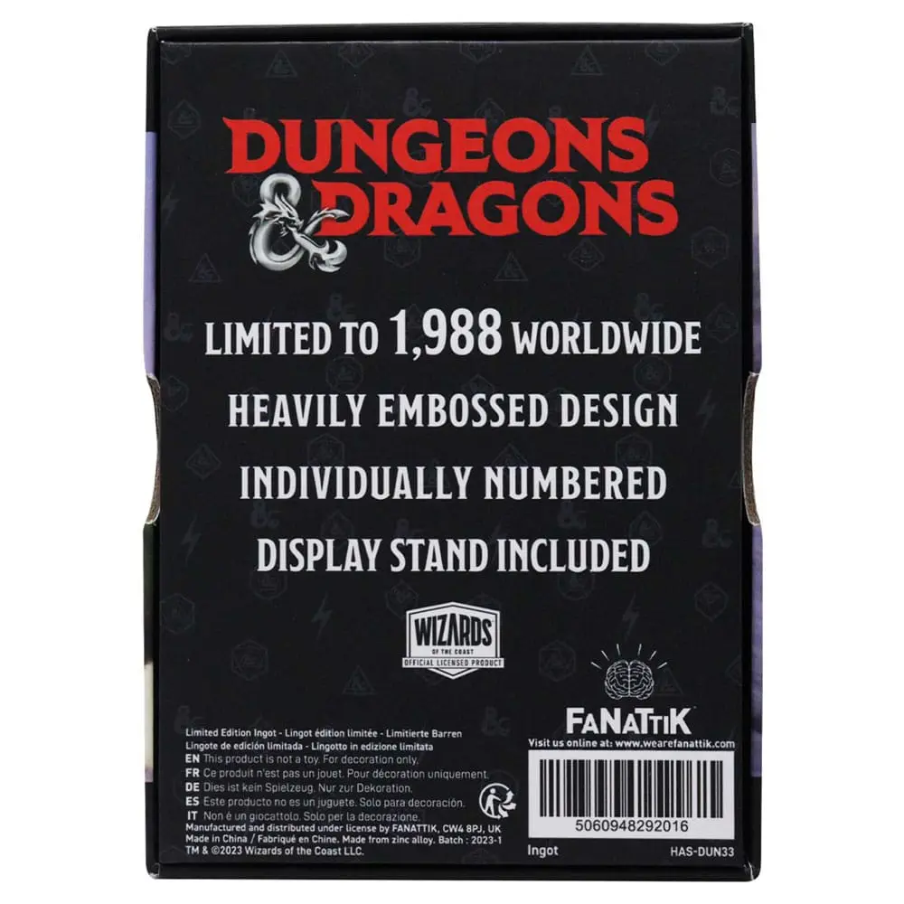 Dungeons & Dragons Metalowa Karta 35th Anniversary Legend of Drizzt Limited Edition zdjęcie produktu