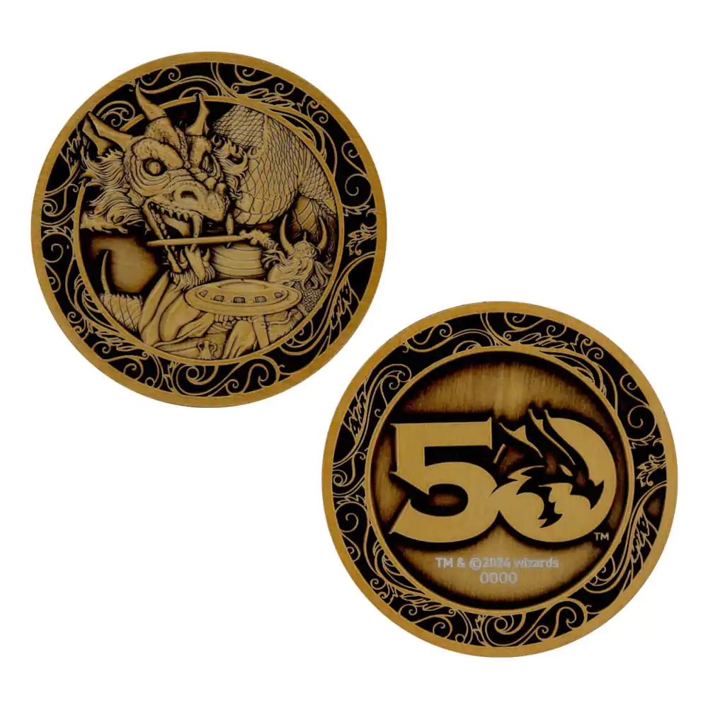 Dungeons & Dragons Kolekcjonerska Moneta 50th Anniversary Antique Gold Edition 4 cm zdjęcie produktu
