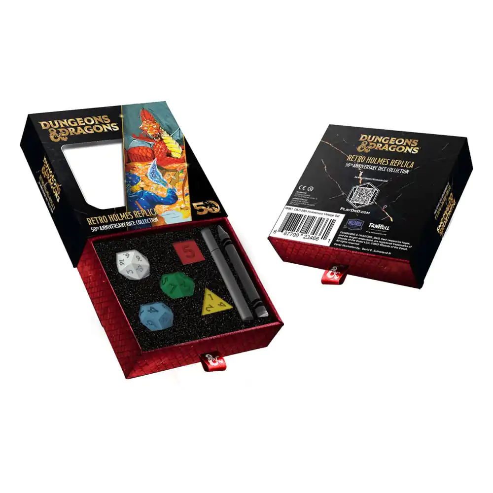 Dungeons & Dragons Zestaw Kości 50th Anniversary: Retro Holmes Replica zdjęcie produktu