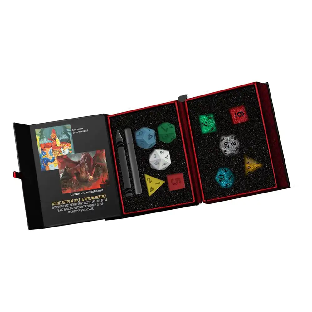 Dungeons & Dragons Zestaw Kości na 50. Rocznicę: Then & Now (Replika Retro Holmesa & Modern Holmes Inspired) zdjęcie produktu