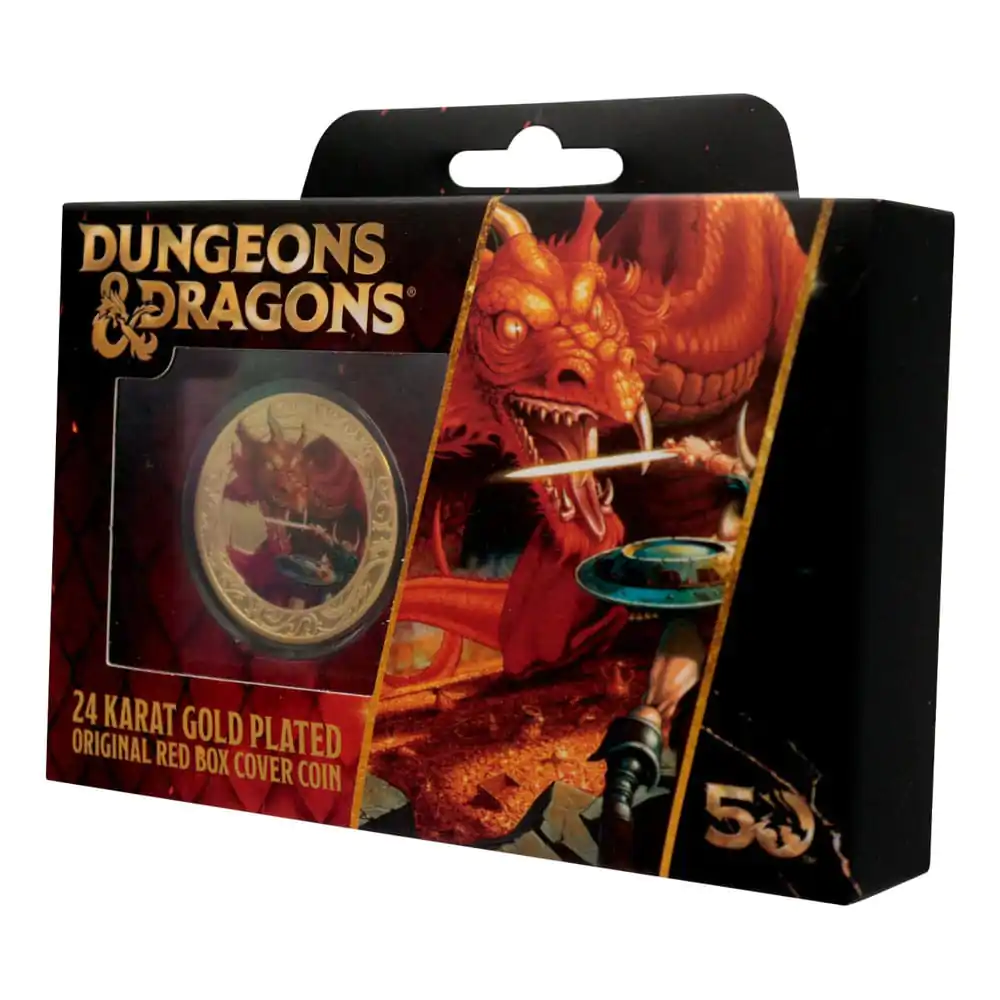 Dungeons & Dragons Moneta Kolekcjonerska 50. Rocznica z Kolorowym Nadrukiem Pozłacana 24k Złotem Edycja 4 cm zdjęcie produktu