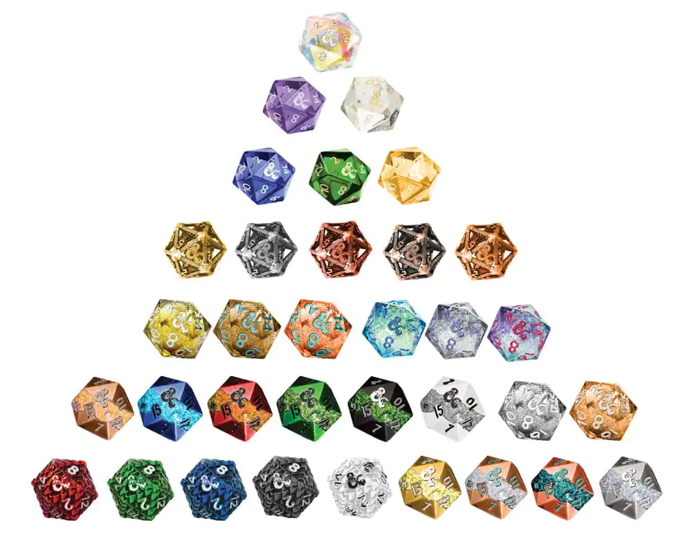 Dungeons & Dragons Ślepe Pudełko Niespodzianka Kostki Skarb Fizbana d20 25 mm zdjęcie produktu
