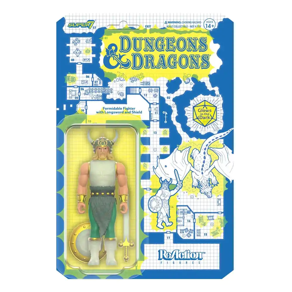 Dungeons & Dragons ReAction Figurka Akcji Seria 04 Red Box Fighter Świecąca w ciemności 10 cm zdjęcie produktu