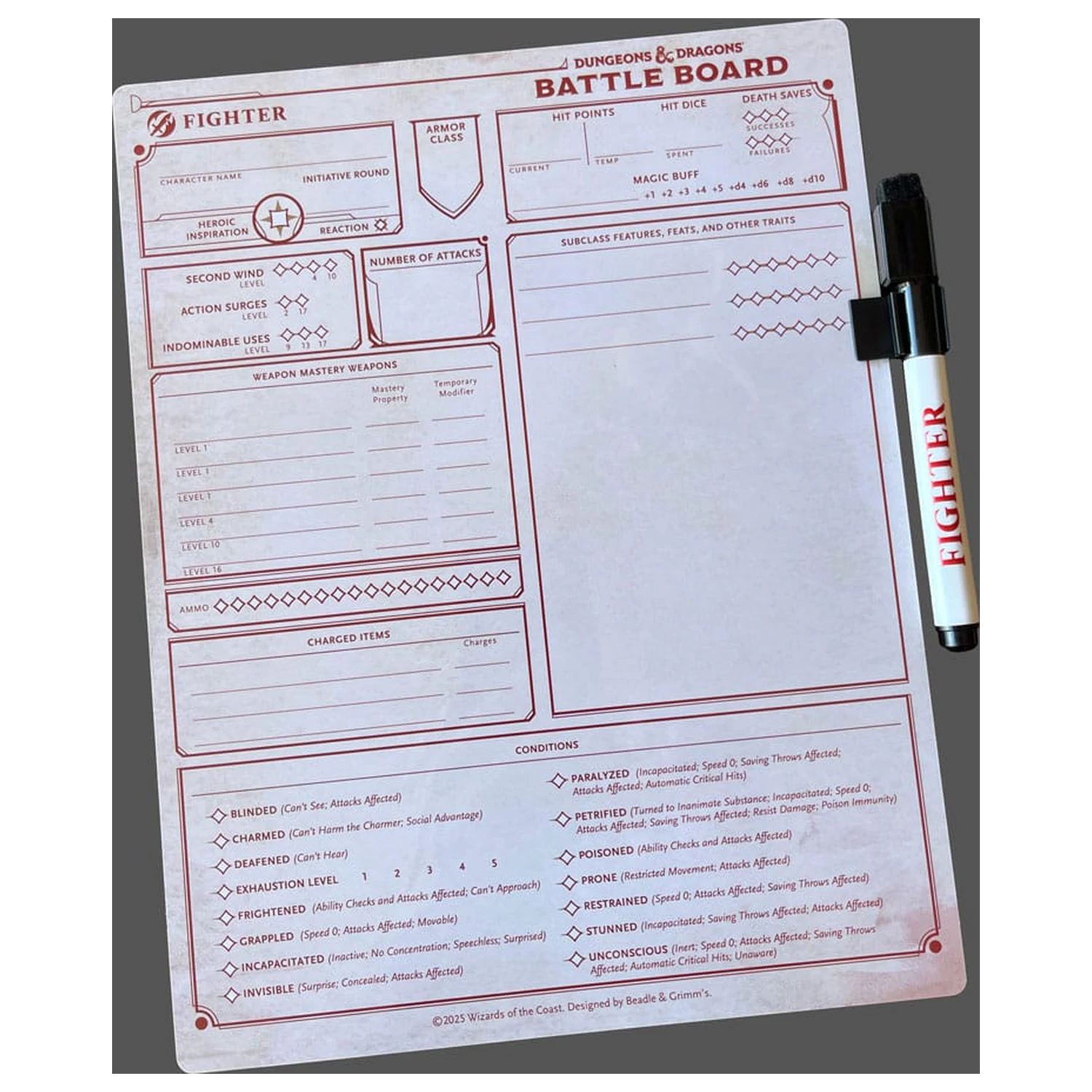 Dungeons & Dragons Battle Board Fighter zdjęcie produktu