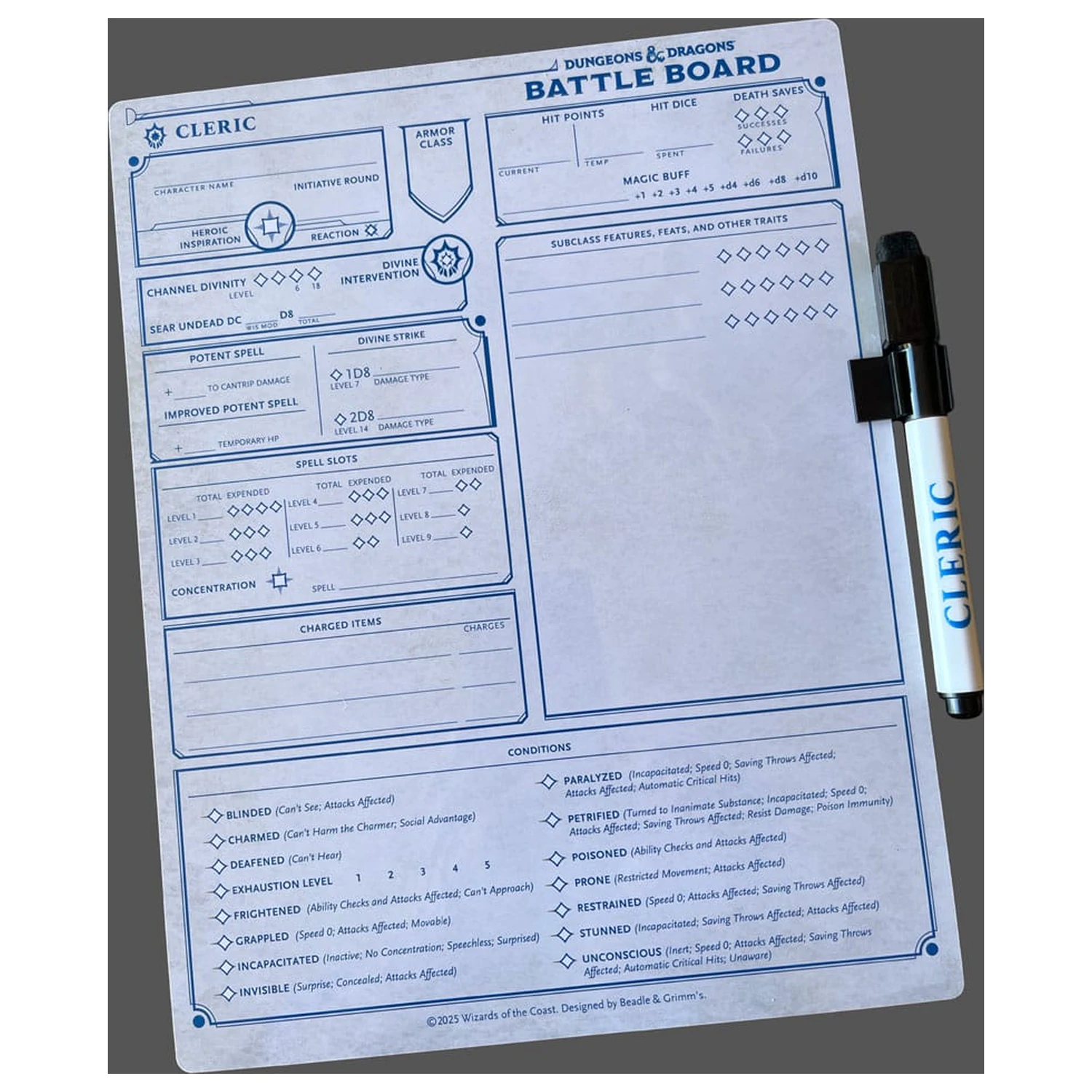 Dungeons & Dragons Battle Board Notatnik Cleric zdjęcie produktu