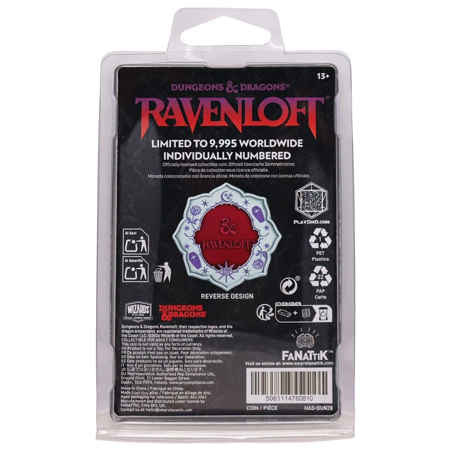 Dungeons & Dragons Collectable Coin Ravenloft Edycja Limitowana zdjęcie produktu