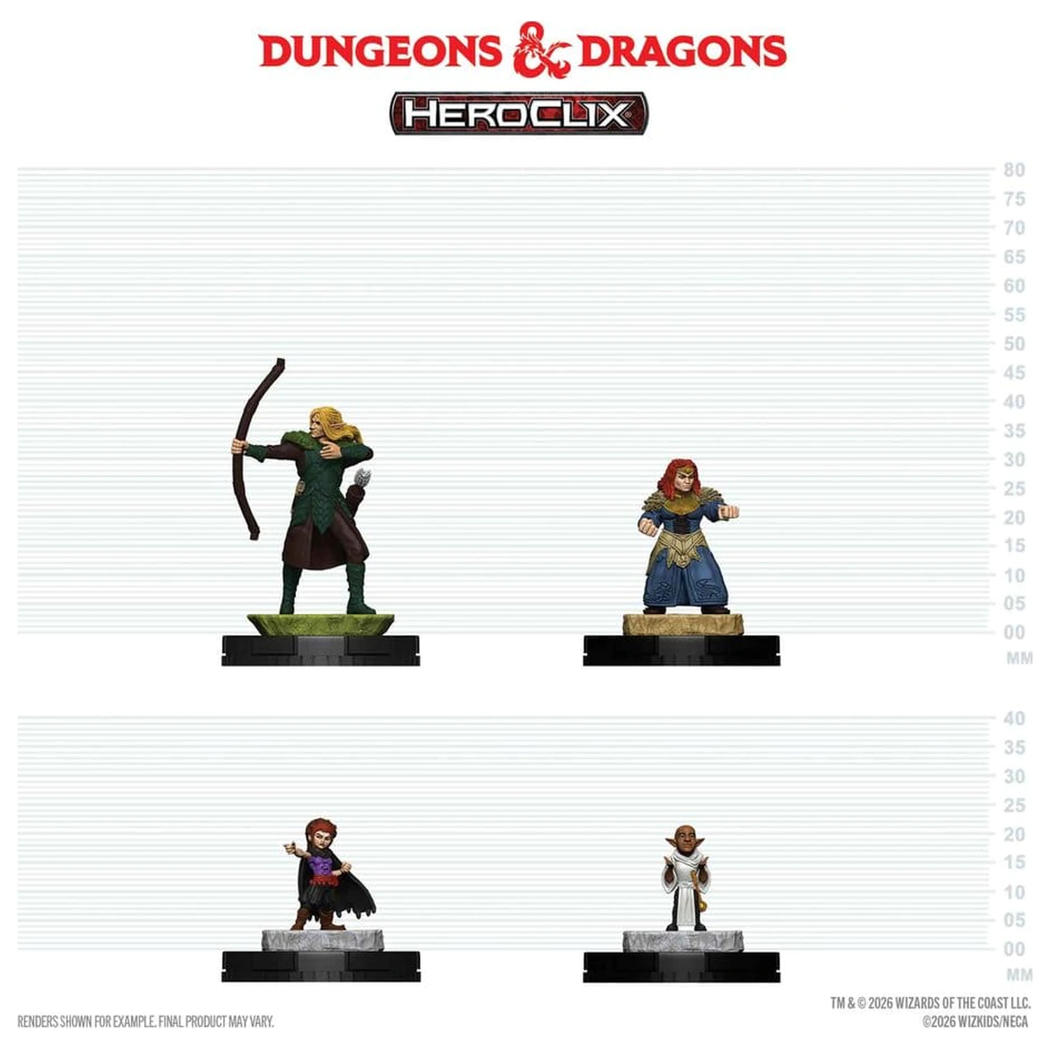 Dungeons & Dragons HeroClix 400: Zestaw figurek Adventuring Party 1 zdjęcie produktu