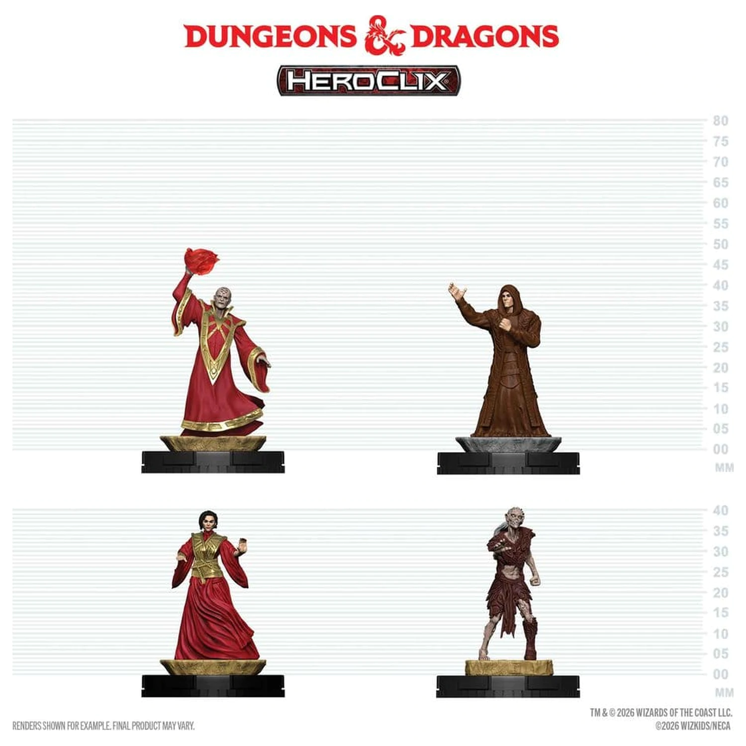 Dungeons & Dragons HeroClix 400: Zestaw figurek Red Wizards of Thay zdjęcie produktu