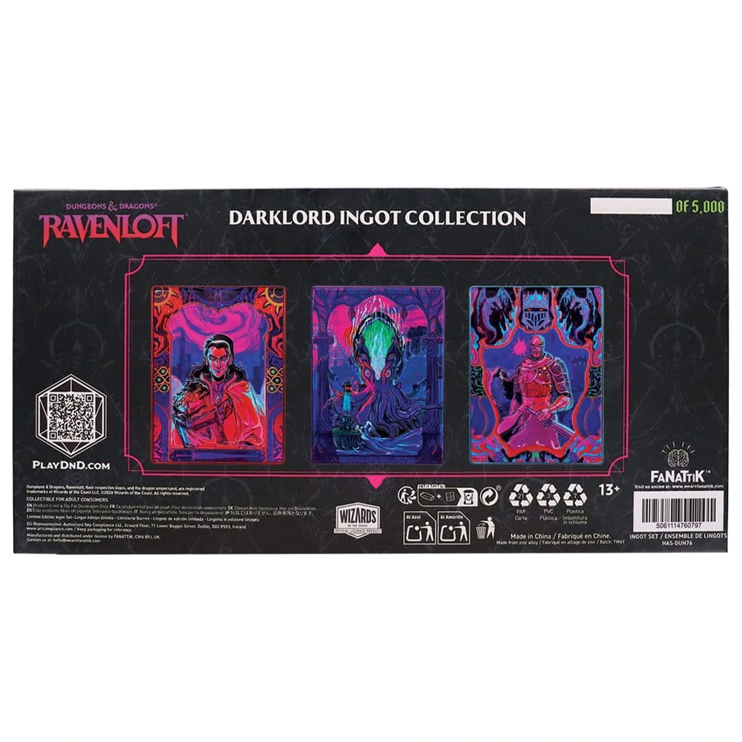 Dungeons & Dragons Zestaw Trzech Sztabek Ravenloft Darklord Edycja Limitowana zdjęcie produktu