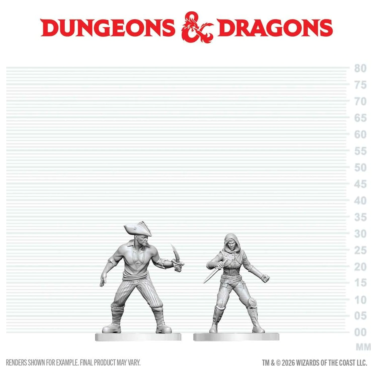 Dungeons & Dragons Nolzur's Marvelous Miniatures Niepomalowana Miniatura Bandit & Pirate 14 cm zdjęcie produktu