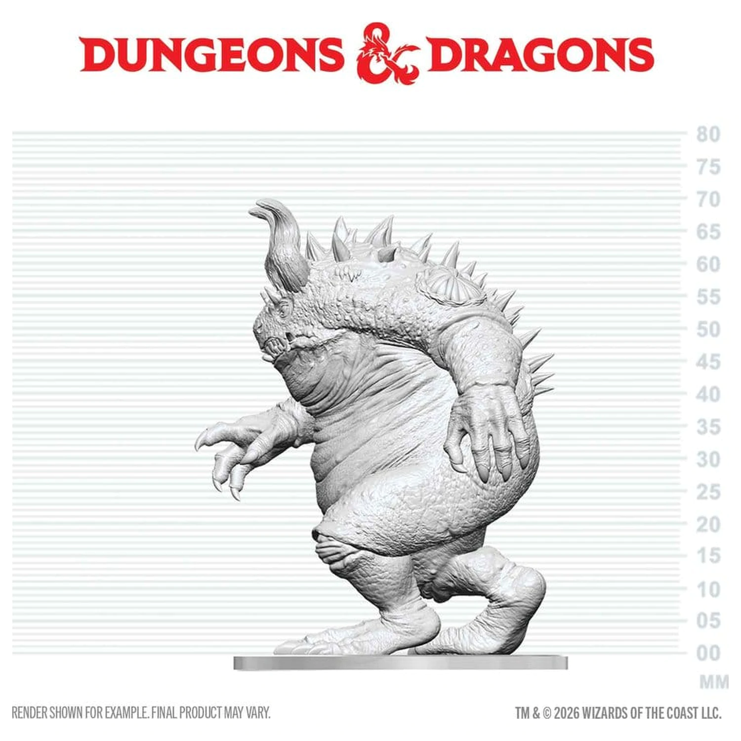 Dungeons & Dragons Nolzur's Marvelous Miniatures Niepomalowana Miniatura Hezrou 17 cm zdjęcie produktu