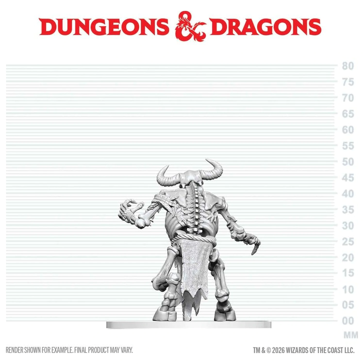 Dungeons & Dragons Nolzur's Marvelous Miniatures Niepomalowana Miniatura Szkielet Minotaura 17 cm zdjęcie produktu