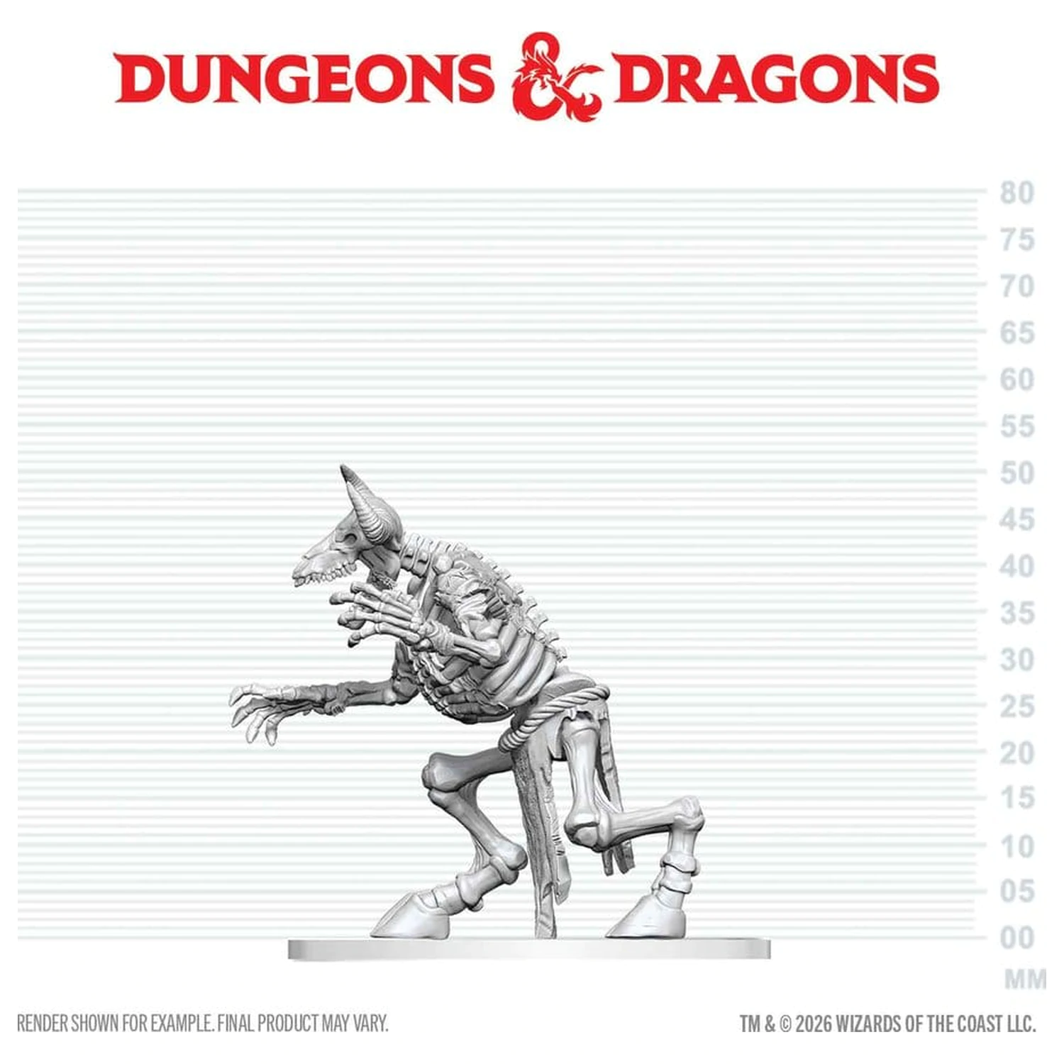 Dungeons & Dragons Nolzur's Marvelous Miniatures Niepomalowana Miniatura Szkielet Minotaura 17 cm zdjęcie produktu