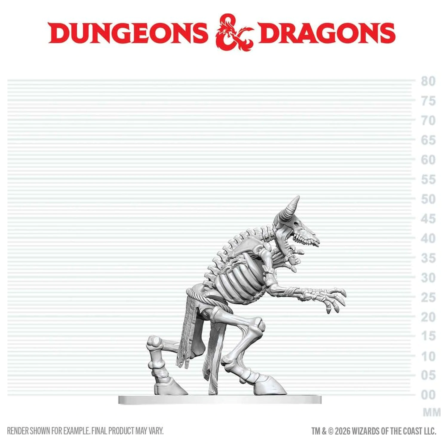 Dungeons & Dragons Nolzur's Marvelous Miniatures Niepomalowana Miniatura Szkielet Minotaura 17 cm zdjęcie produktu